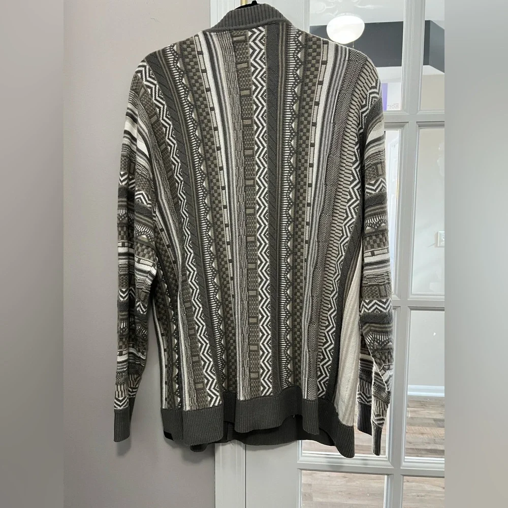 Hollister Men's Multi-Pattern cotton blend Cardigan size L EUC
